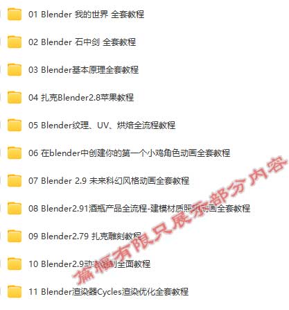 Blender教程合集11部从入门到精通.jpg